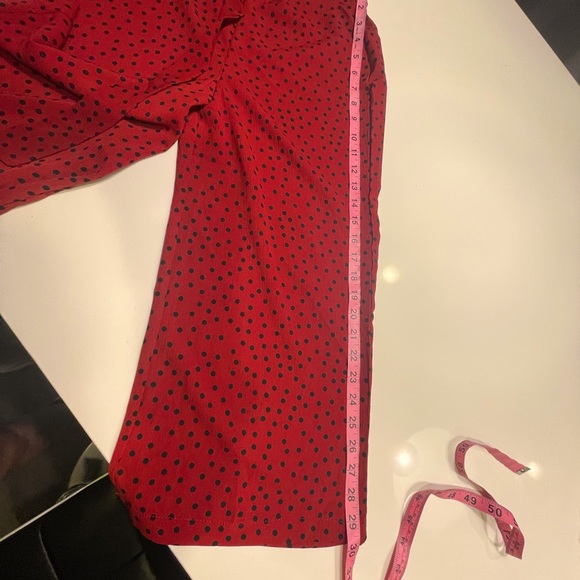 NWT Belted Berry Polka Dots Culottes Pants Size 6/M - Picture 6 of 10